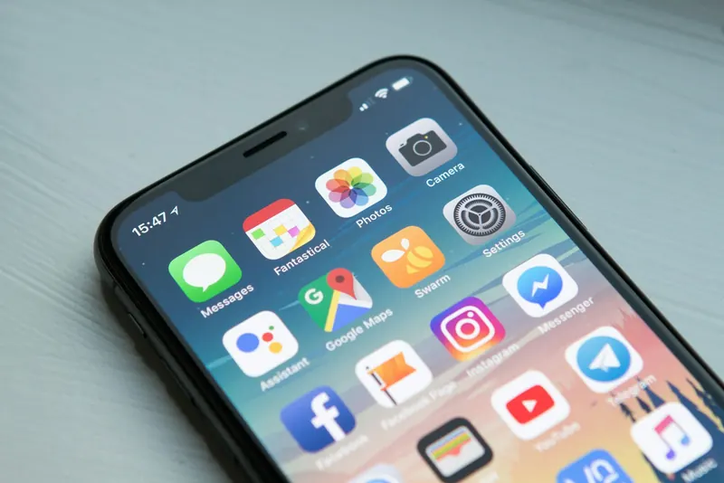 Site aberto em um smartphone